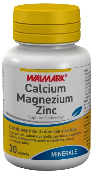 Calciu Mg Zn 30cp - WALMARK