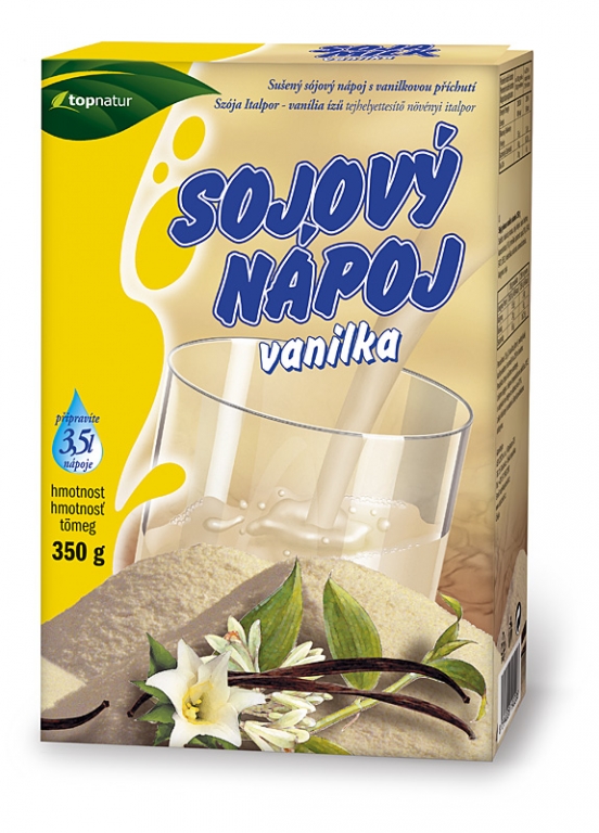 Lapte praf soia vanilie 350g - TOPNATUR