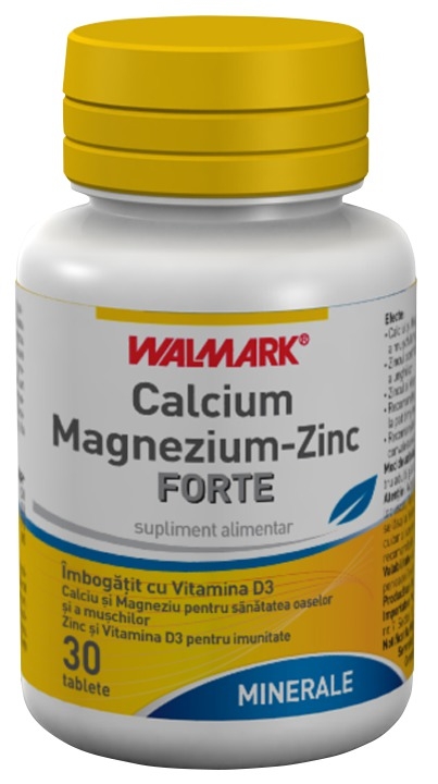 Calciu Mg Zn forte 30cp - WALMARK