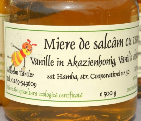 Miere salcam cu vanilie eco 500g - WILHELM TARTLER