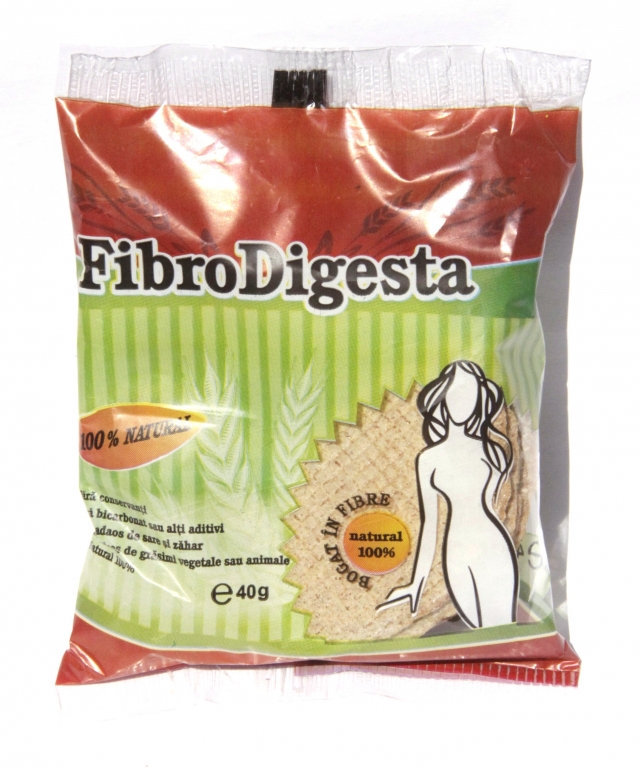 Rondele tarate grau FibroDigesta 40g - ASIEL