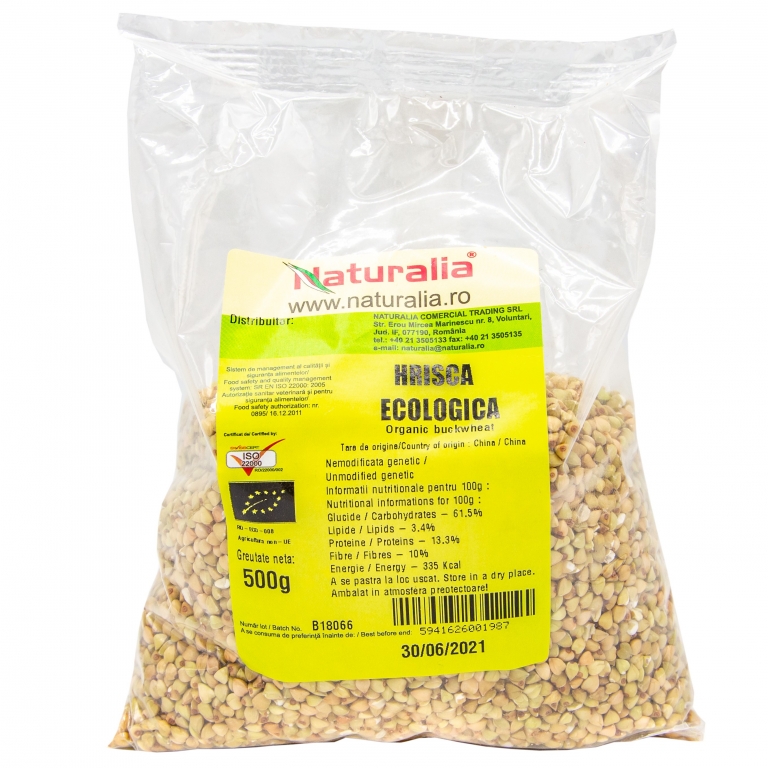 Hrisca cruda boabe eco 500g - NATURALIA