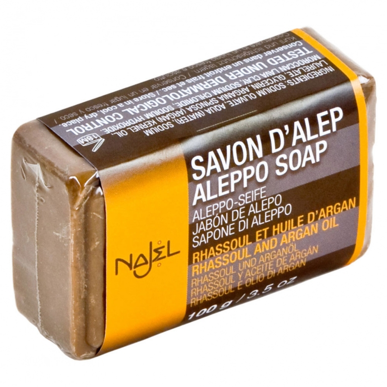 Sapun alep ulei argan argila 100g - NAJEL BASIC