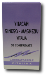 Ginkgo magneziu Vitacan 30cp - VITALIA K