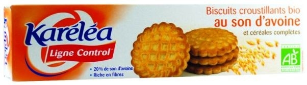 Biscuiti grau integral tarate ovaz eco 132g - KARELEA