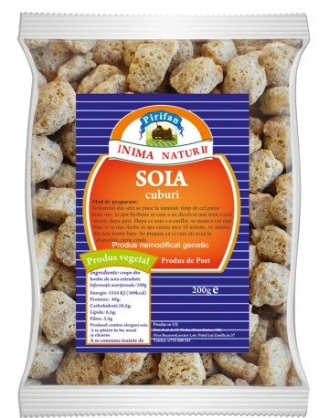 Soia texturata cuburi 100g - PIRIFAN