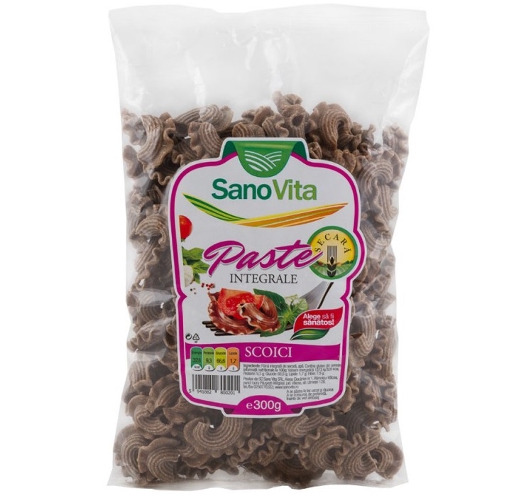 Paste scoici secara integrala 300g - SANOVITA