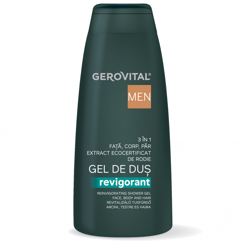 Gel dus 3in1 revigorant barbati 400ml - GEROVITAL MEN