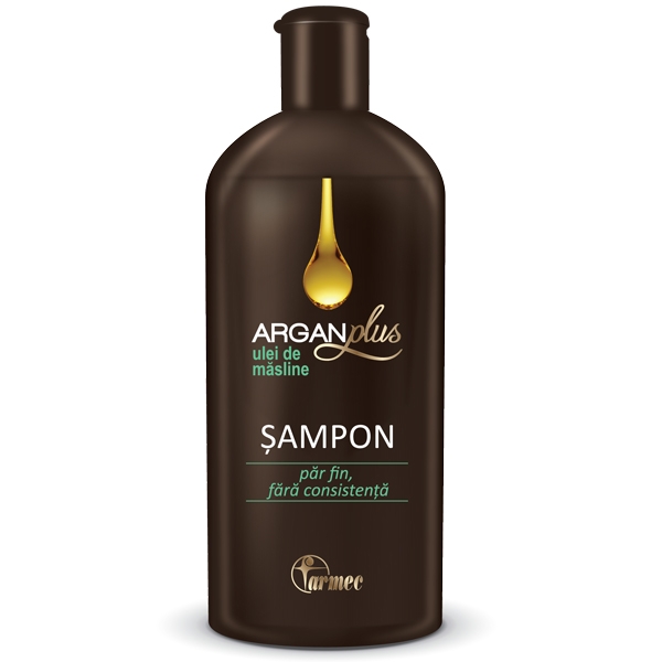 Sampon ulei masline par fin fara consistenta 250ml - ARGAN PLUS