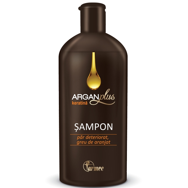 Sampon cheratina par deteriorat greu de aranjat 250ml - ARGAN PLUS