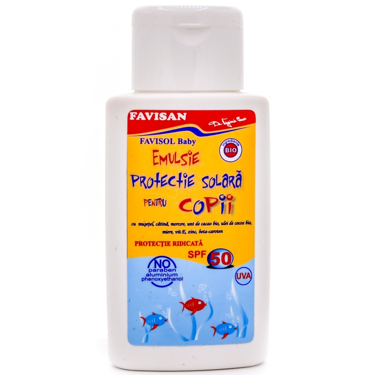 Emulsie protectie solara copii spf50 FaviSol 150ml - FAVISAN