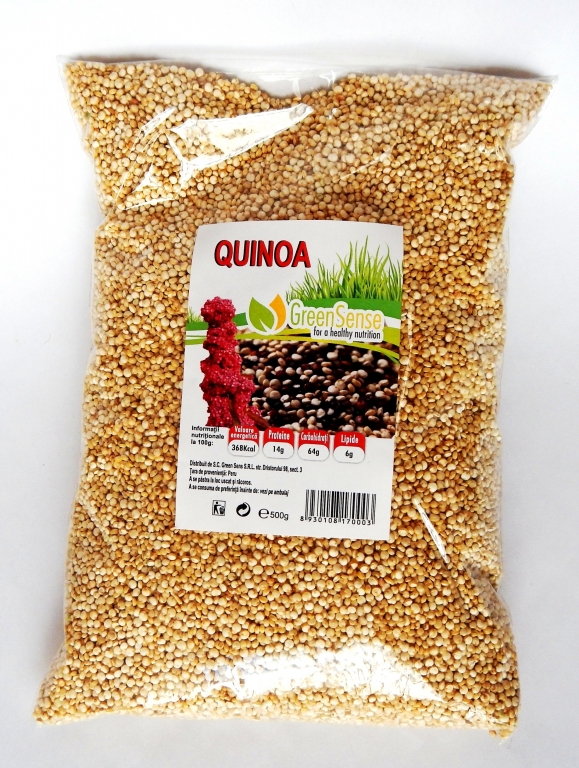 Quinoa alba boabe 500g - GREEN SENSE