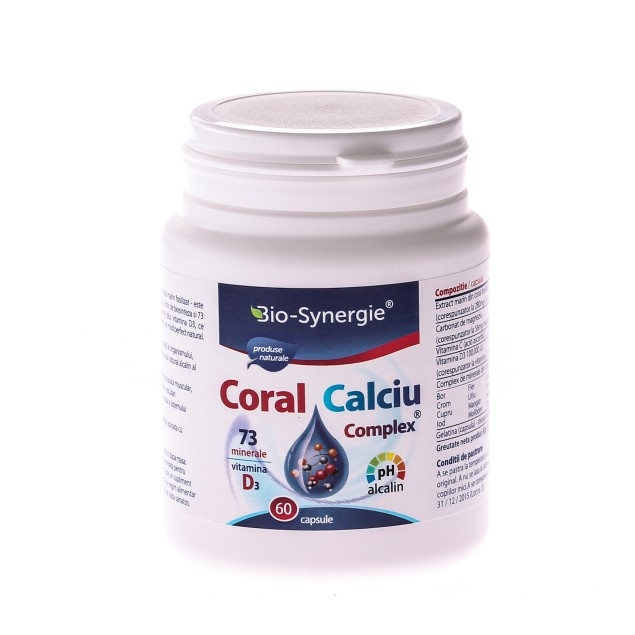 Calciu coral D3 60cps - BIO SYNERGIE