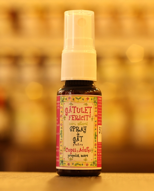 Spray propolis miere Gatulet Fericit 20ml - PRISACA