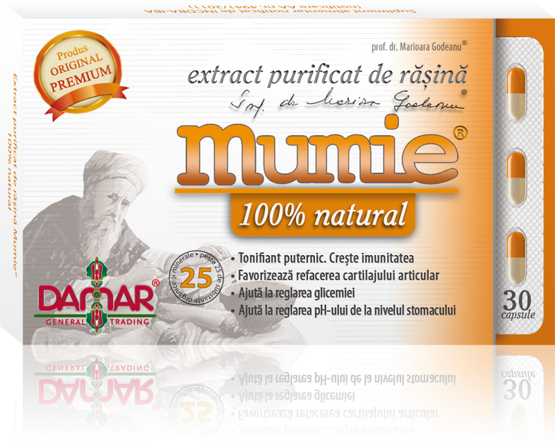 Mumie extract purificat rasina 30cps - DAMAR