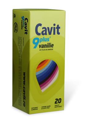 Cavit 9 plus vanilie 20cp - BIOFARM