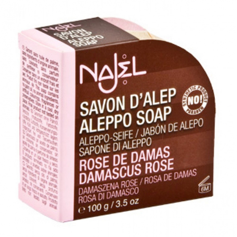 Sapun alep trandafir damasc 100g - NAJEL BASIC