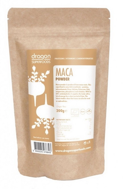 Pulbere maca eco 200g - DRAGON SUPERFOODS