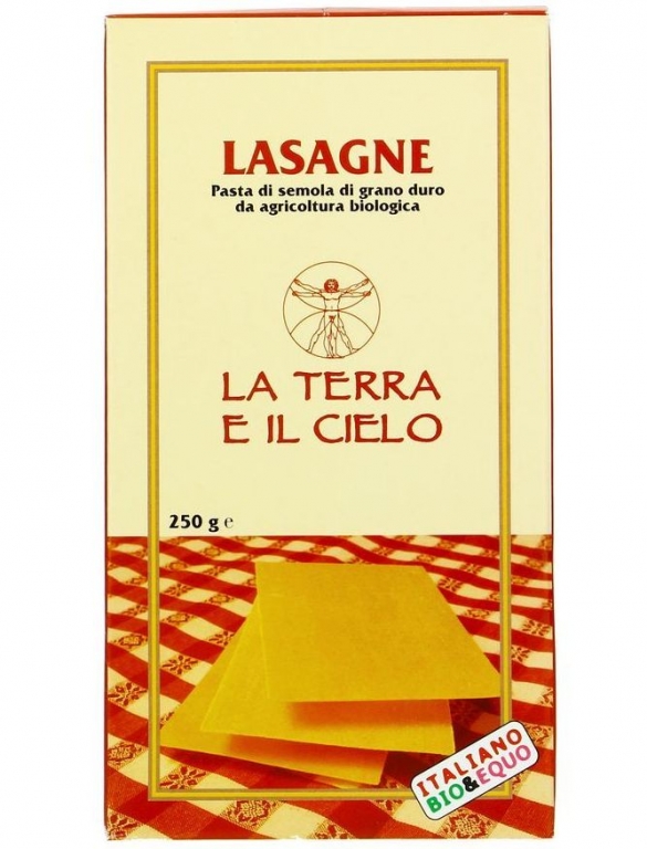 Paste lasagna grau semola 500g - LA TERRA E IL CIELO
