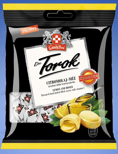 Dropsuri mentolate ulei lamaie miere 75g - DR TOROK