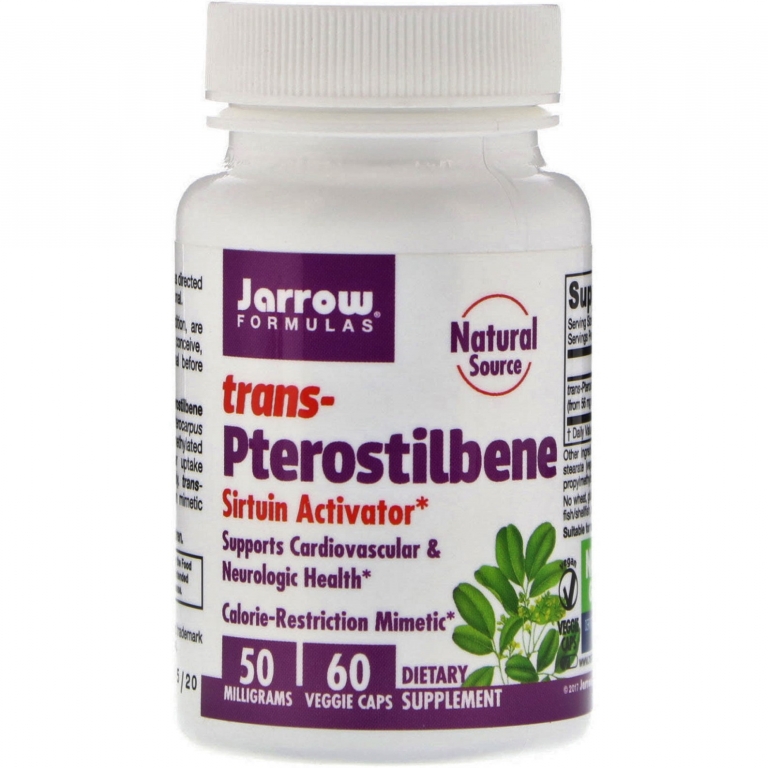 Trans pterostilbene 50mg 60cps - JARROW FORMULAS