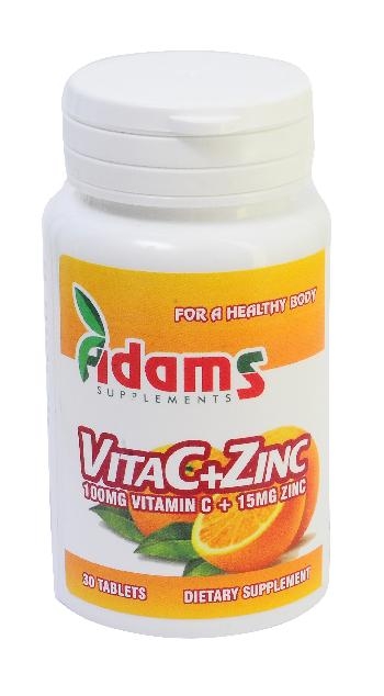 Vitamina C zinc 30cp - ADAMS