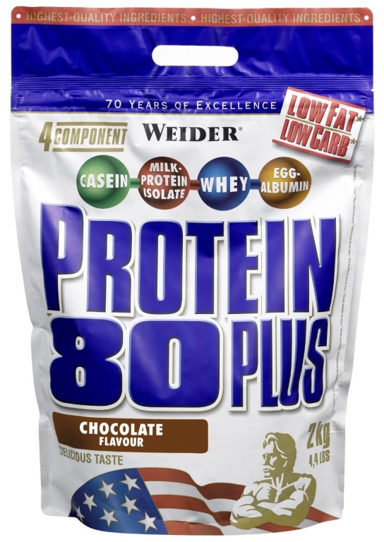 Pulbere proteica mix 4sort 80+ ciocolata 2kg - WEIDER