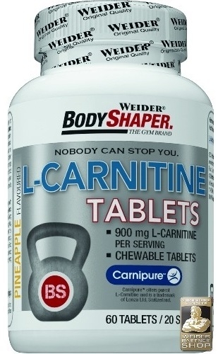 L carnitina 500mg 60cp - BODY SHAPER