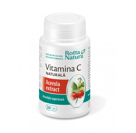 Vitamina C extract acerola 30cps - ROTTA NATURA