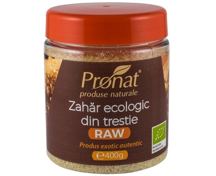 Zahar brun trestie nerafinat India bio 400g - PRONAT