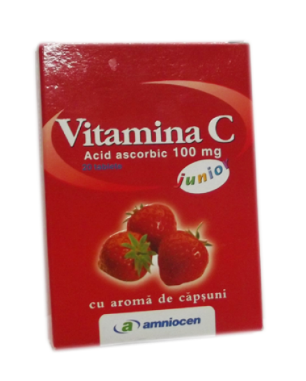 Vitamina C capsuni 20cp - AMNIOCEN