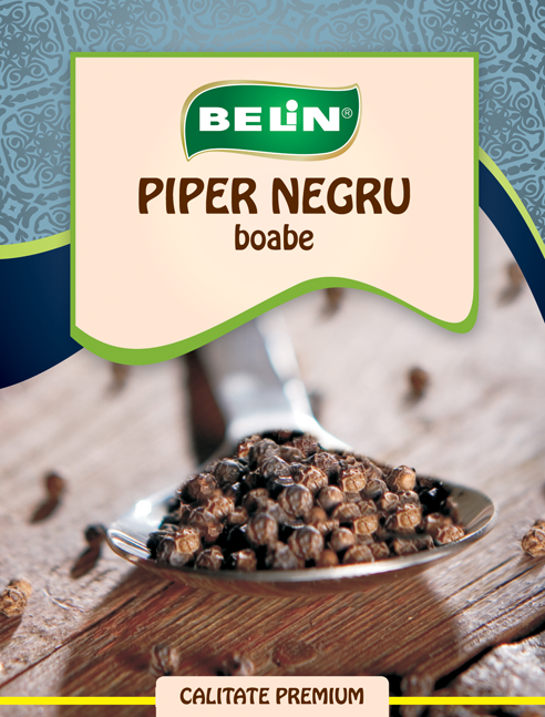 Condiment piper negru boabe 12g - BELIN