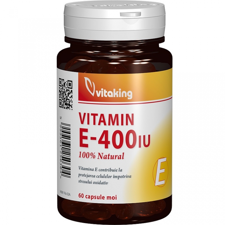 Vitamina E 400ui natural 60cps - VITAKING