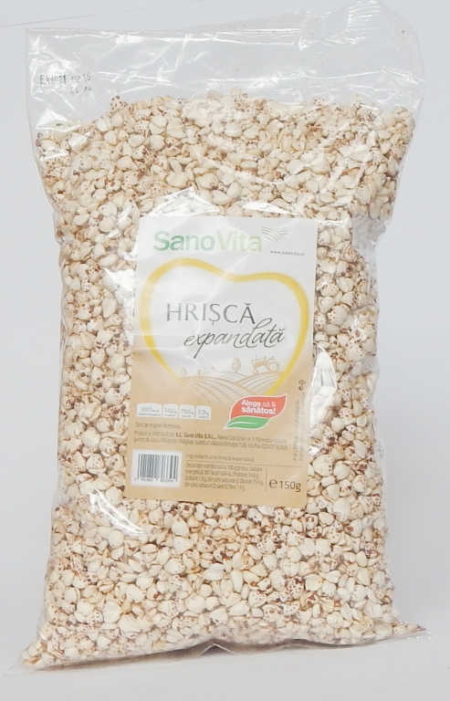 Hrisca expandata boabe 150g - SANOVITA