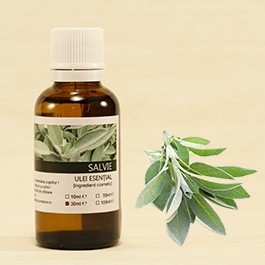 Ulei esential salvie[salvia officinalis] 30ml - SANFLORA