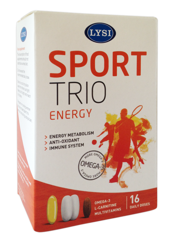 Sport trio [omega3+L carnitina+multivitamine] 4x16cps - LYSI