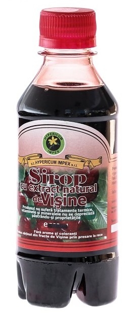 Sirop visine cu zahar invertit 500ml - HYPERICUM PLANT