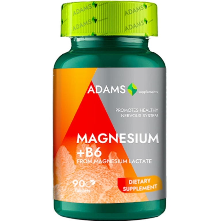 Magneziu B6 90cp - ADAMS SUPPLEMENTS