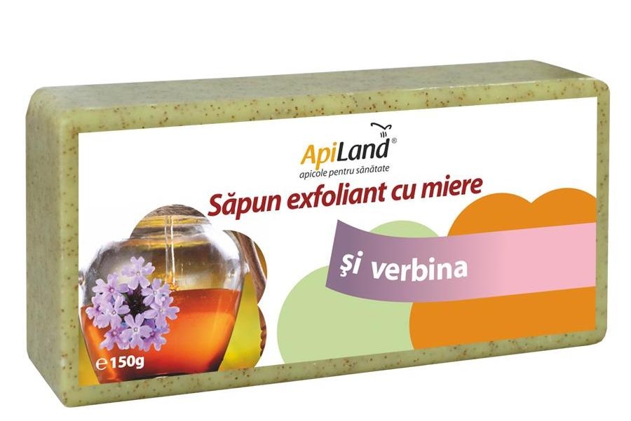 Sapun exfoliant miere verbina 150g - APILAND