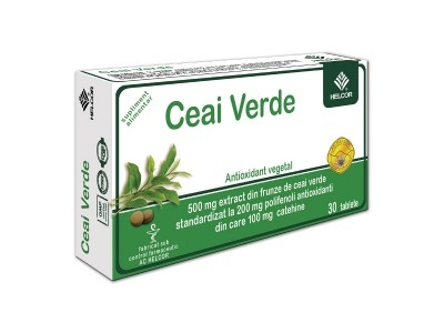 Ceai verde 500mg 30cp - AC HELCOR