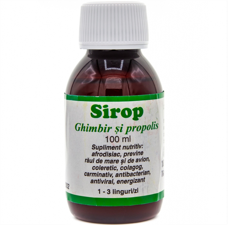 Sirop ghimbir propolis 100ml - ELIDOR