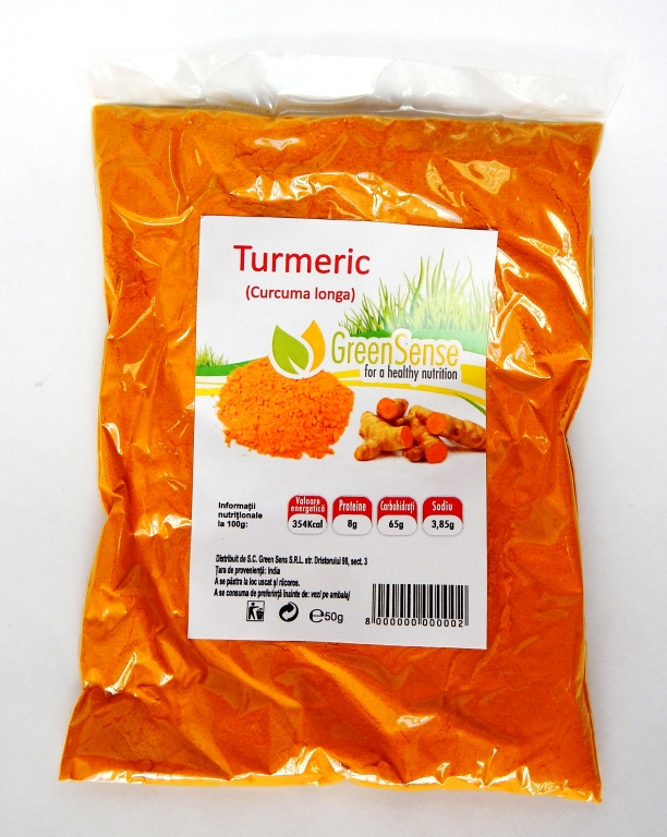 Condiment turmeric macinat 50g - GREEN SENSE