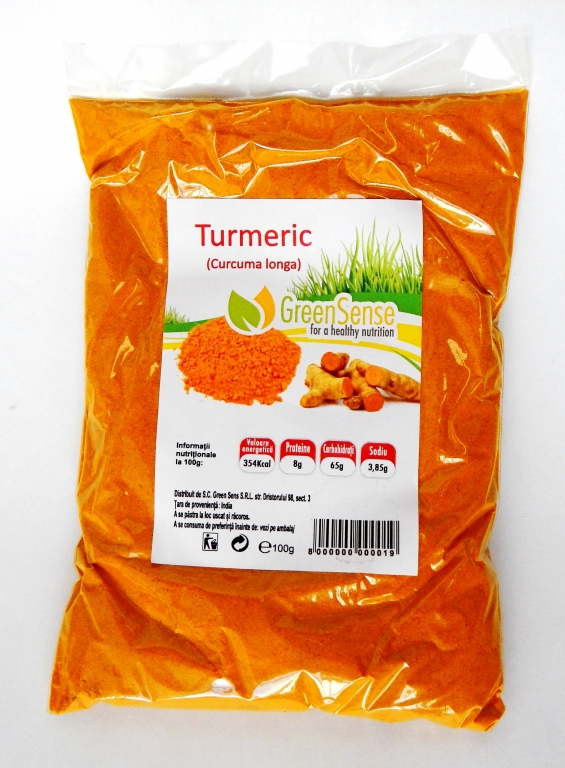 Condiment turmeric macinat 100g - GREEN SENSE