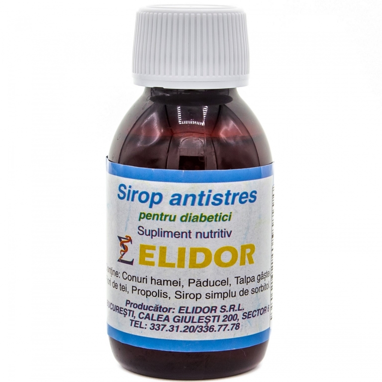 Sirop antistres diabetici 100ml - ELIDOR