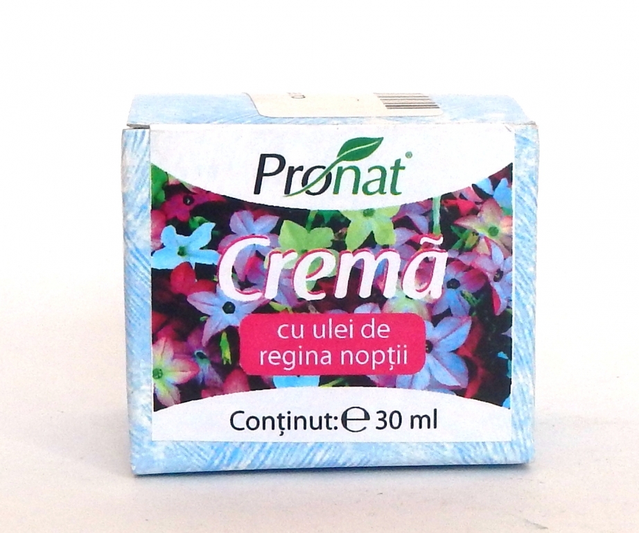 Crema noapte hidratanta ulei regina noptii 30ml - PRONAT