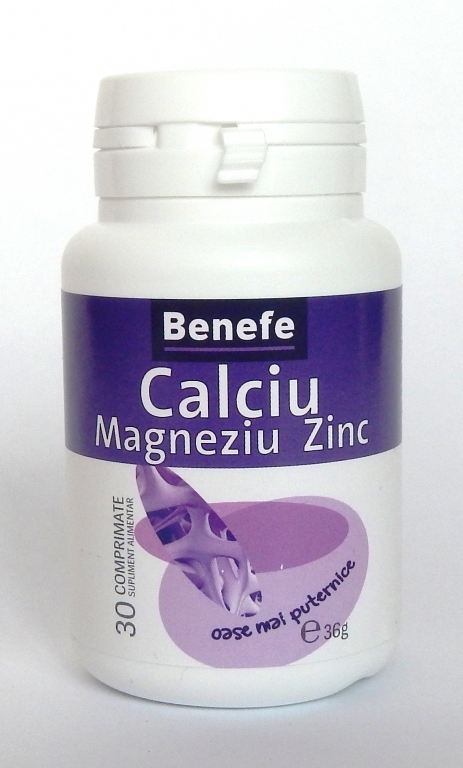 Calciu Mg Zn 30cp - BENEFE