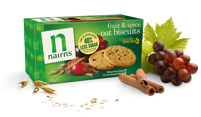 Biscuiti ovaz integral fructe condimente 200g - NAIRN`S