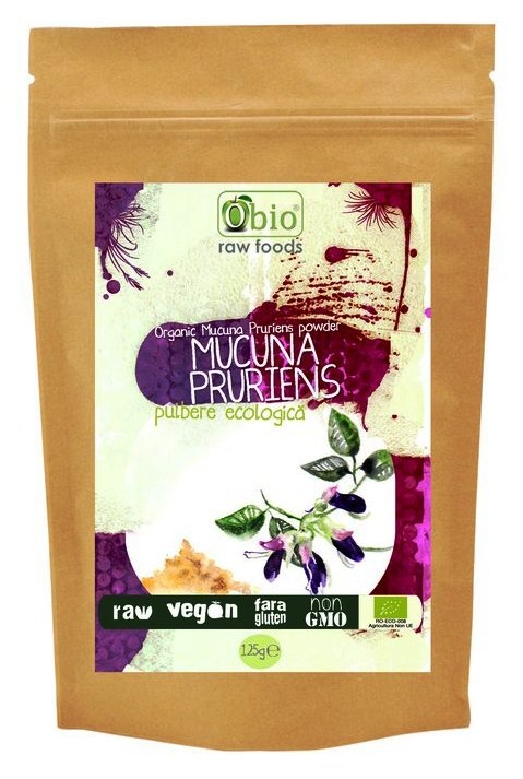 Pulbere mucuna pruriens eco 125g - OBIO