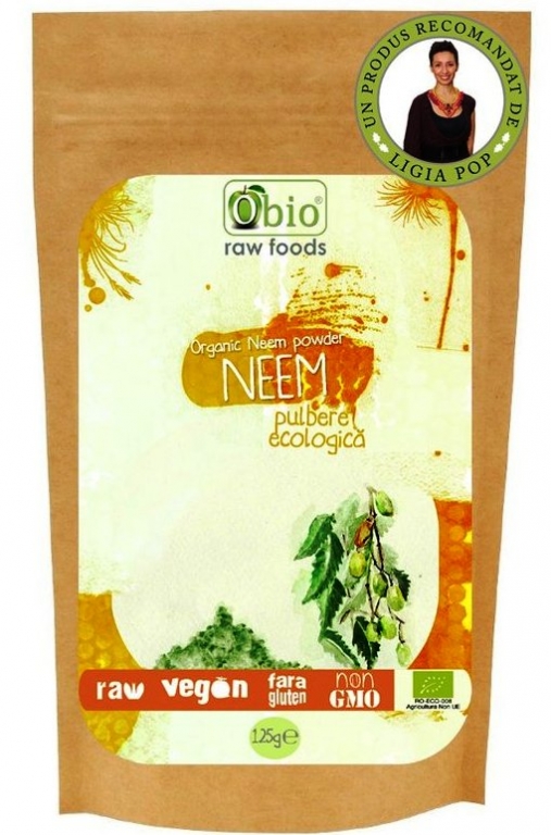 Pulbere neem raw eco 125g - OBIO