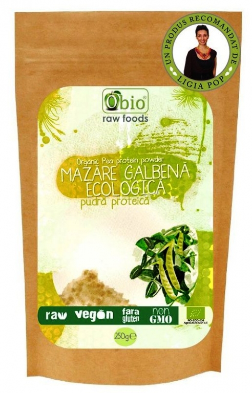 Pulbere proteica mazare raw eco 250g - OBIO